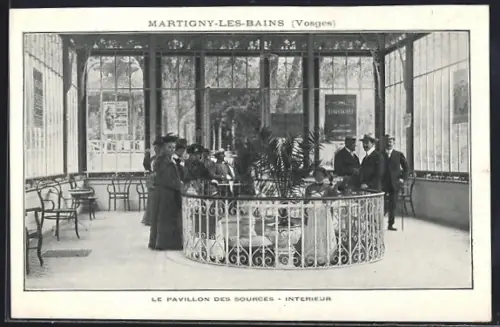 AK Martigny-les-Bains /Vosges, Le Pavillon des Sources, Intérieur