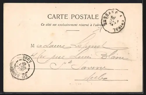 AK Bussang, Tunnel, Côté Alsacien avec charrette tirée par des chevaux