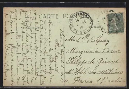 AK Thaon /Vosges, Trolley électrique et vue sur le canal