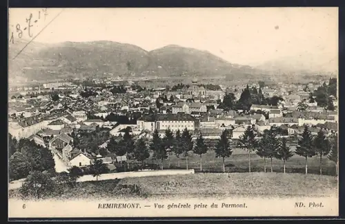 AK Remiremont, Vue générale prise du Parmont
