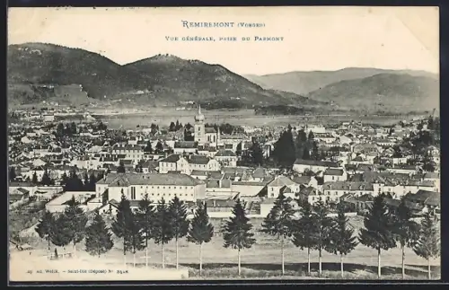 AK Remiremont /Vosges, Vue générale, prise du Parmont