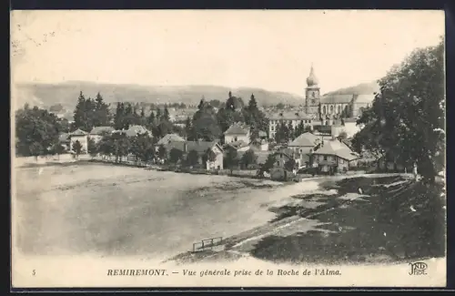 AK Remiremont, Vue générale prise de la Roche de l`Alma