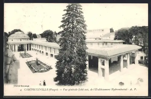 AK Contrexéville /Vosges, Vue générale du côté sud de l`Établissement Hydrominéral