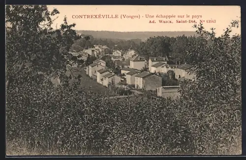 AK Contrexéville /Vosges, Une échappée sur le pays