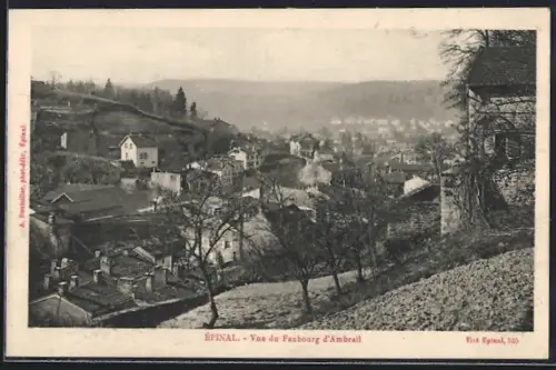 AK Épinal, Vue du Faubourg d`Ambrail