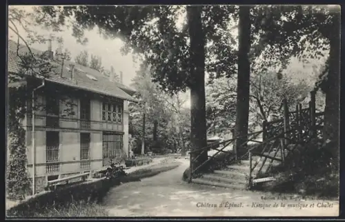 AK Épinal, Château d`Épinal, Kiosque de la musique et Chalet