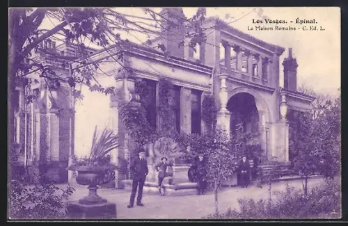 AK Épinal, La Maison Romaine dans les Vosges