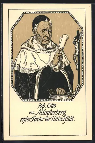 AK J. Otto von Münsterberg, erster Rektor der Universität