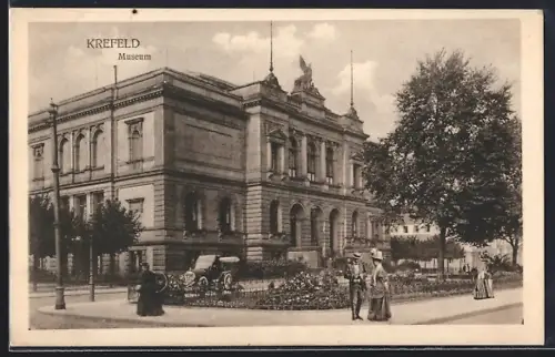 AK Krefeld, Partie am Museum