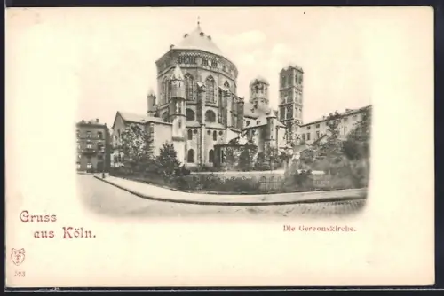 AK Köln, Blick auf die Gereonskirche