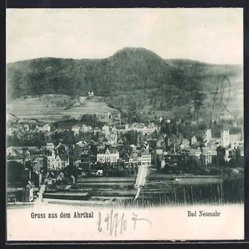 AK Bad Neuenahr /Ahrtal, Blick auf den Ort und umliegende Berge