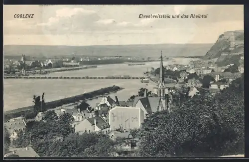 AK Koblenz, Ehrenbreitstein und das Rheintal