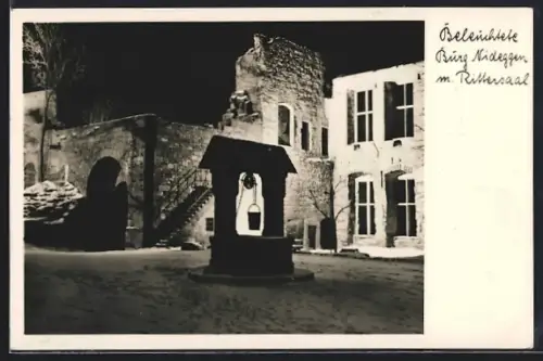 AK Nideggen /Eifel, Burg Nideggen mit Rittersaal