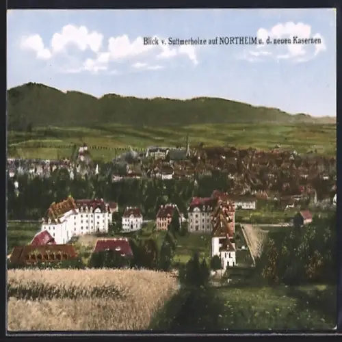 AK Northeim, Blick vom Sultmerholze auf neue Kasernen
