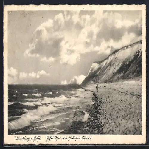 AK Oldenburg i. Holst., Ufer am Putloser Strand
