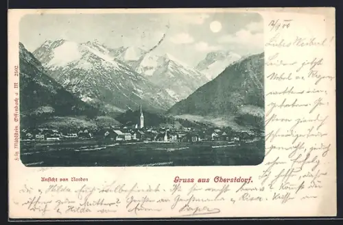 AK Oberstdorf, Ansicht von Norden