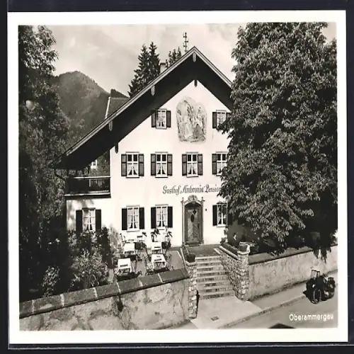 AK Oberammergau, Gasthof u. Pension Ambronia