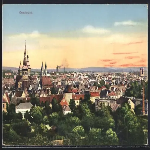 AK Osnabrück, Blick über den Ort