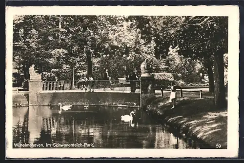 AK Wilhelmshaven, Schwanenteich-Park