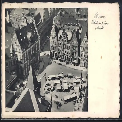 AK Bremen, Blick auf den Markt