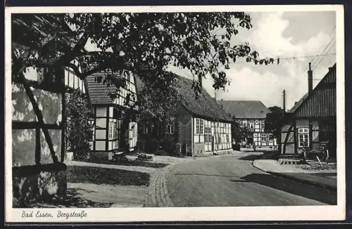 AK Bad Essen, Fachwerkhäuser in der Bergstrasse