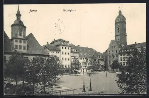 AK Jena, Blick auf den Marktplatz