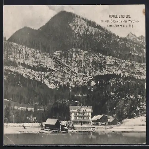 AK Einsiedl, Hotel Einsiedl an der Südspitze des Walchensees