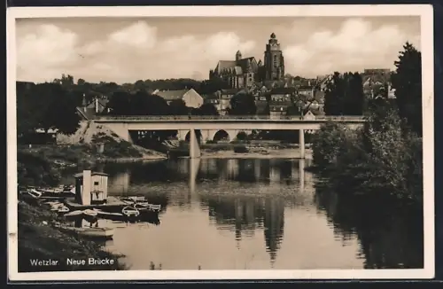 AK Wetzlar, Flusspartie mit neuer Brücke