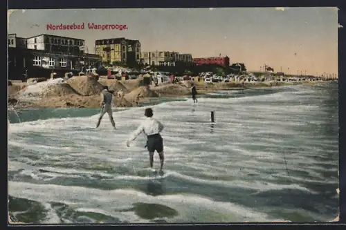 AK Wangerooge, Badeszene am Strand
