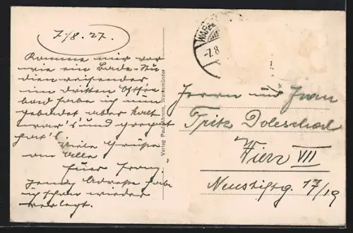 AK Rostock-Warnemünde, Partie an der Promenade