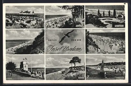 AK Ahlbeck /Usedom, Kölpinsee, Bansin, Zinnowitz, Heringsdorf