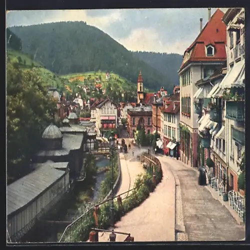 AK Wildbad / Württ., Blick von der Olgastrasse