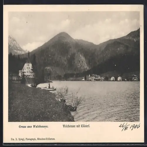 AK Walchensee, Seepartie mit Klösterl