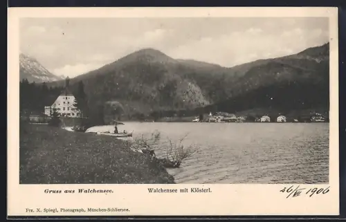 AK Walchensee, Seepartie mit Klösterl