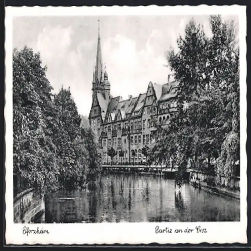 AK Pforzheim, Partie an der Enz