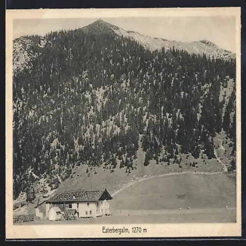 AK Garmisch, Berggasthaus Esterbergalm