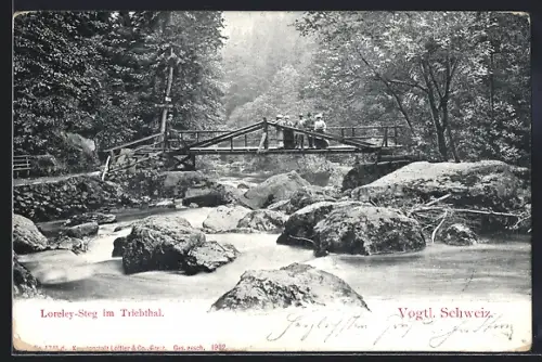 AK Jocketa, Loreley-Steg im Triebtal