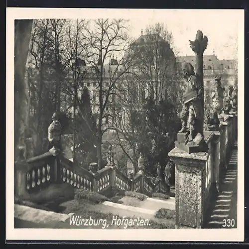 AK Würzburg, Treppe im Hofgarten