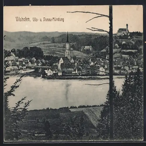 AK Vilshofen, Vils- u. Donau-Mündung