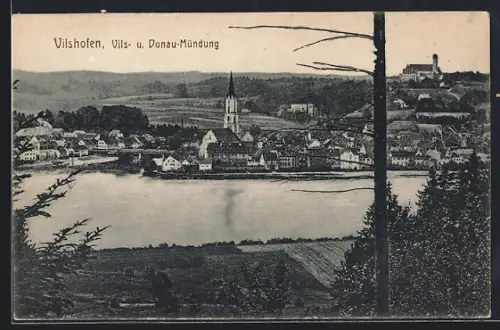 AK Vilshofen, Vils- u. Donau-Mündung