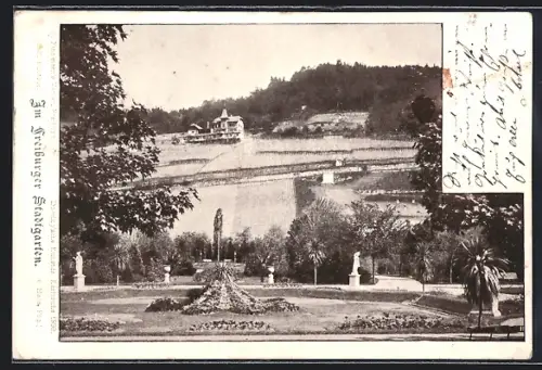 AK Freiburg / Breisgau, Freiburger Stadtgarten