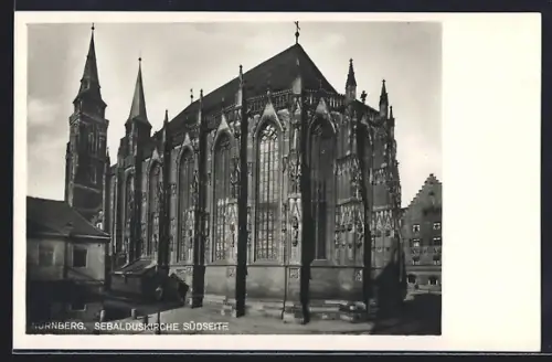 AK Nürnberg, Sebalduskirche Südseite