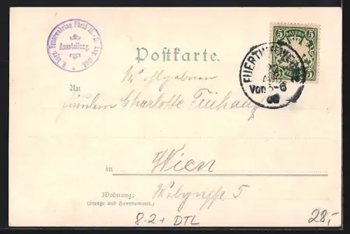 AK Fürth, IX. Bayerischer Feuerwehr-Tag 19.-21.08.1900, Prinzregent Luitpold