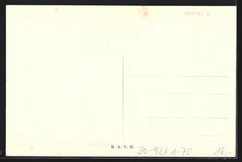 Künstler-AK Il Terrore, Kaiser Franz Josef I. von Österreich erschreckt vor einem Bersaglieri-Hut