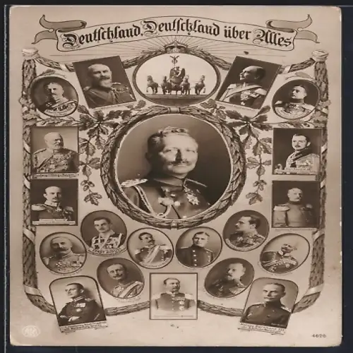 AK Porträt Friedrich II. Herzog von Anhalt, Günther Fürst von Schwarzburg, Kaiser Wilhelm II.