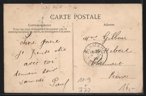 AK Melun, Place de la Gare, Tramway de Barbizon, Kleinbahn