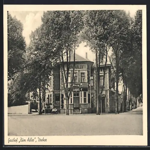 AK Itzehoe, Gasthof Zum Adler, Bes. Heinrich Dammann