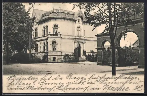 AK Itzehoe, Victoriastrasse Ecke Poststrasse mit Eingangstor