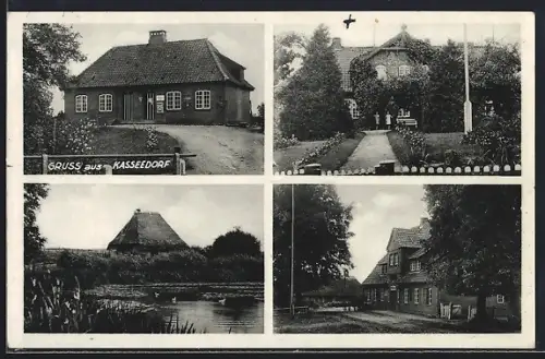 AK Kasseedorf, Geschäftsgebäude, Uferpartie, Ortspartie