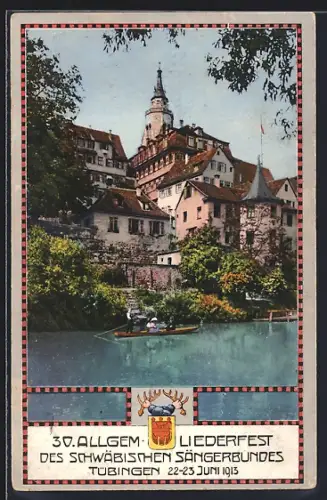 AK Tübingen, 30. Allgem. Liederfest des schwäbischen Sängerbundes 1913, Schloss
